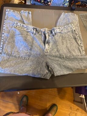 torrid Light Blue Denim Wide Leg with Utility Stitching